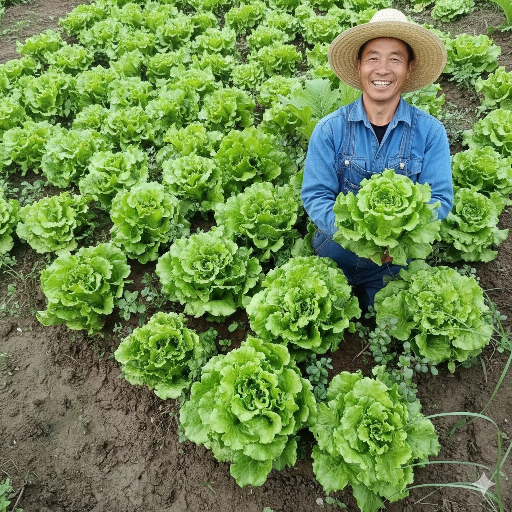 Xà lách trong chậu